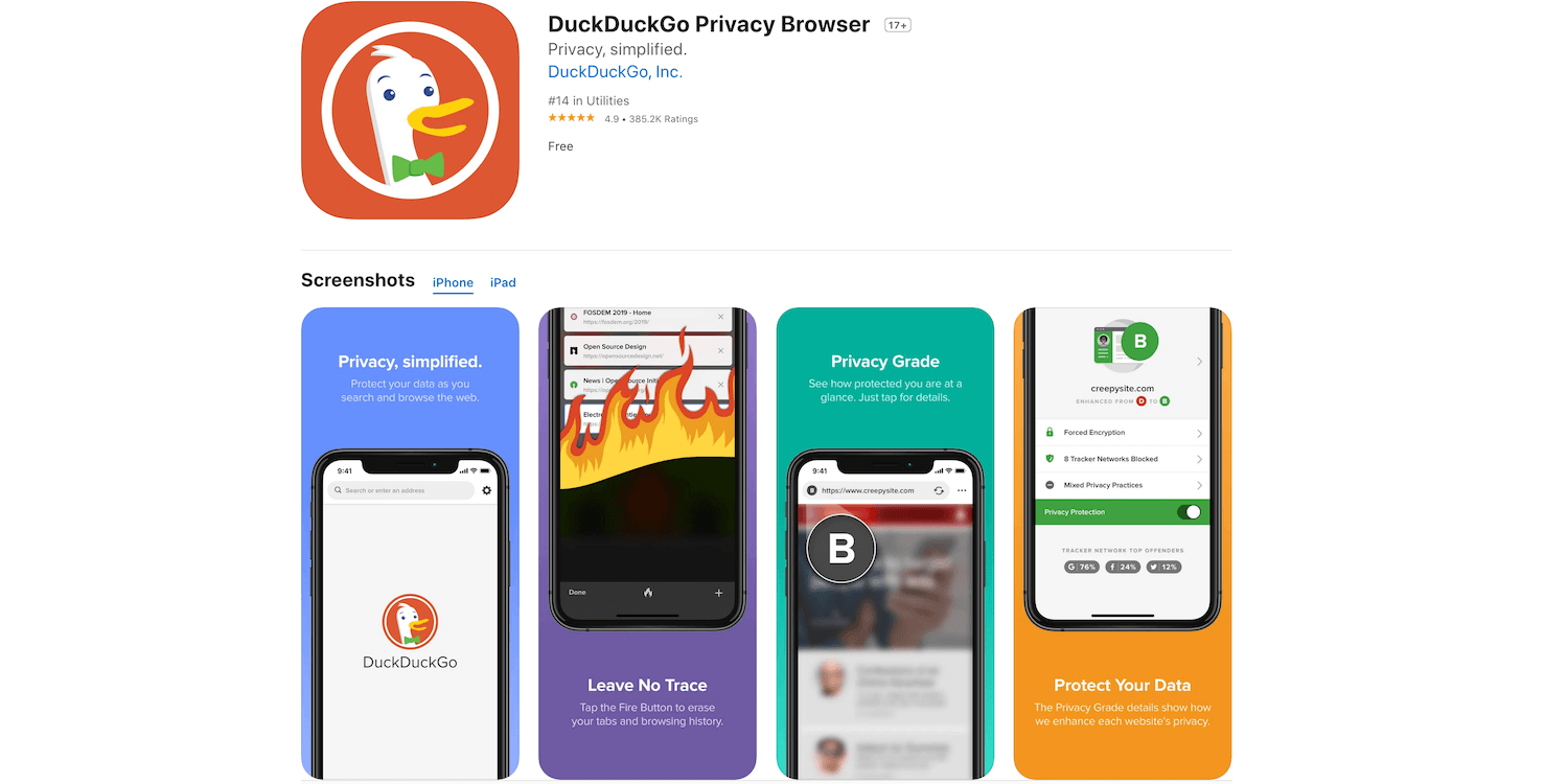 DuckDuckGo as Default iOS Browser